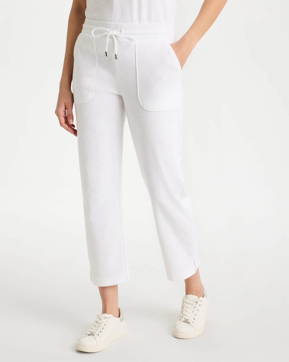Zenergy® Crosshatch Knit Cropped Pants | Chico's Zenergy® Crosshatch Knit Cropped Pants | Chico's